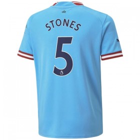 Fotbalové dres Manchester City Stones 5 Domácí 2022-23 Krátký Rukáv